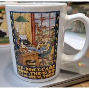 Mary‎ Engelbreit "We Don't Care How They Do It In New York" Fun Ceramic Mug